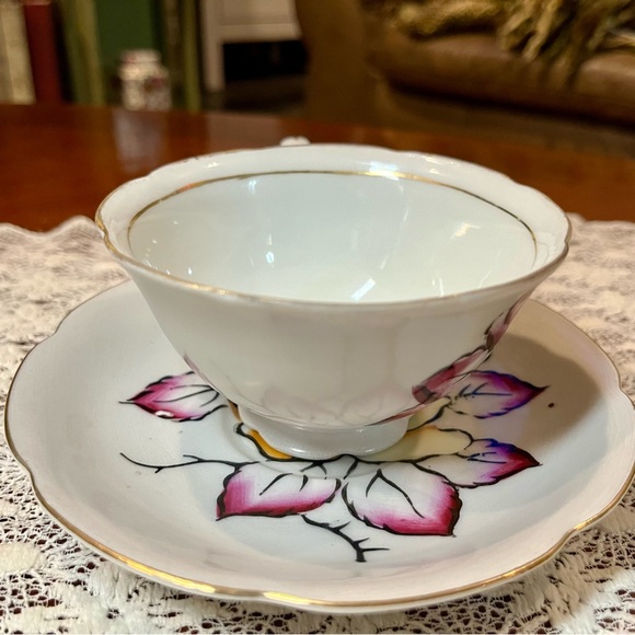 Vintage Shafford Japanese Porcelain Teacup and Saucer - Picture 8 of 13